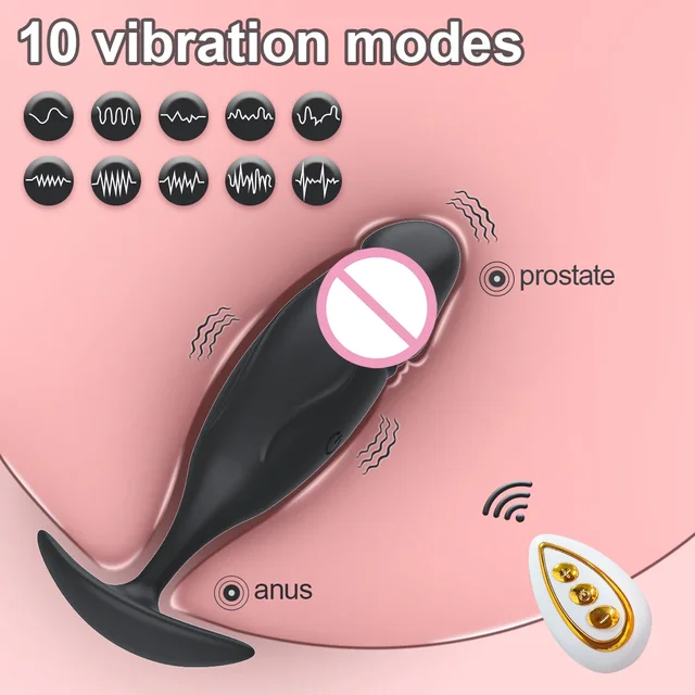 10 Modi Vibrierender Butt Plug Analplug für Männer Fernbedienung Analvibrator für Homosexuell Mini-Dildo für Frauen Sexspielzeug für Männer 1