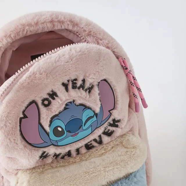 Disney-Mini mochila de dibujos animados para niños, bolso de hombro para niñas y niños, lindo, Stitch, nuevo - Imagen 6