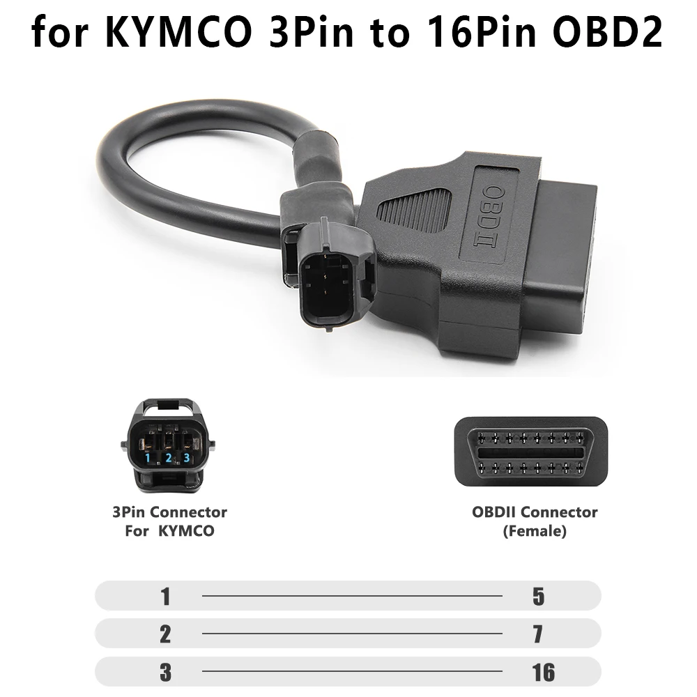 Cavo diagnostico OBD2 10 pin compatibile con moto BMW 1m