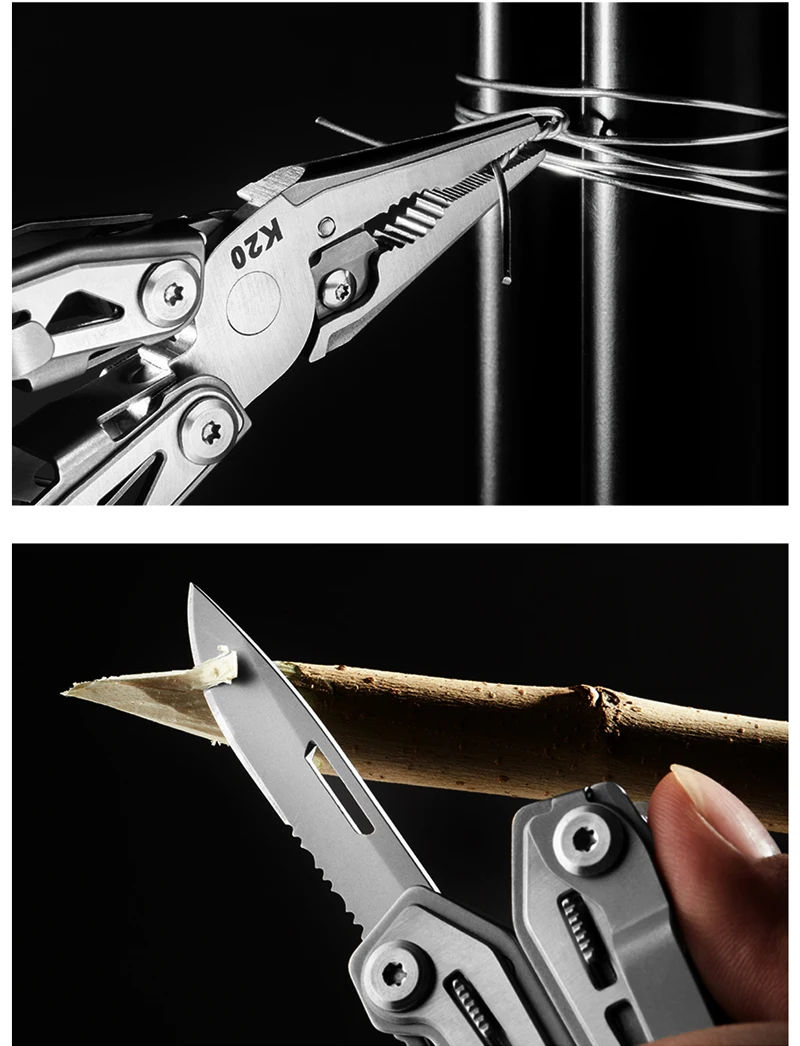 Gadgetoo Huohou K20 20-In-1 Multi Tool Pocket Folding Knife Pliers Scissors Saw Screwdriver Outdoor Survival Multi-Functional Hand Tool