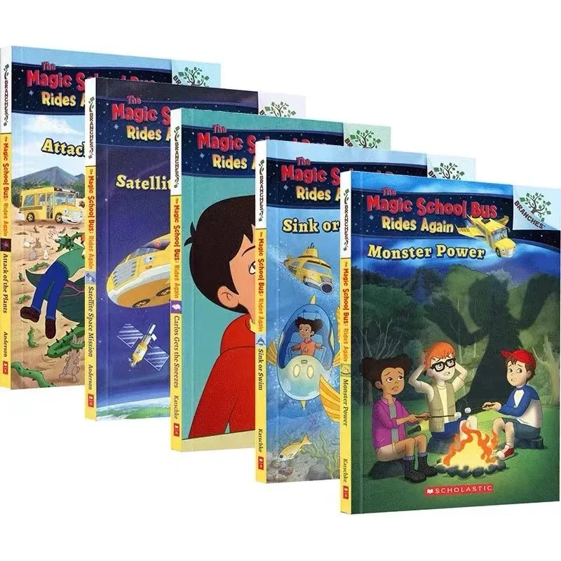 5 Books/set The Magic School Bus Rides Again Scholastic