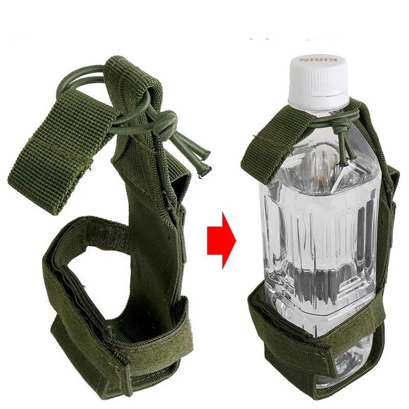 Adjustable Water Drink Bottle Holder For Waist Belt Tactical BackPack for  Hiking