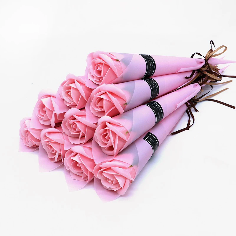 5/10 Stück Seifenblumen, künstliche Blumen, Nelken-Rosenstrauß, Valentinstagsdekoration, Heimdekoration, Seifenblumen, Geschenk zum Lehrertag
