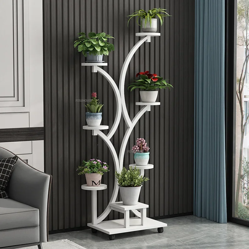 Moderno scaffale per piante di lusso leggero soggiorno supporto da  pavimento per interni per fiori balcone scaffali per piante multistrato supporti  per piante da interno - AliExpress