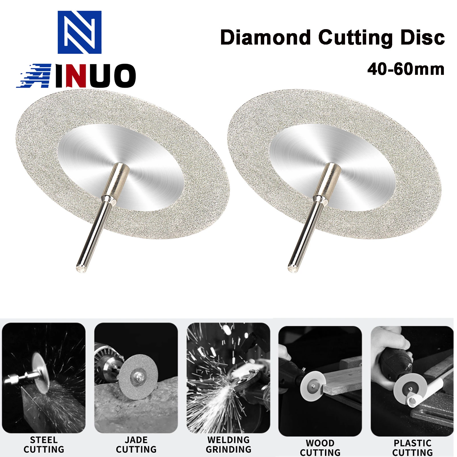 40/50/60mm Diamond Cutting Disc Electric Drill Mini Rotating Grinding