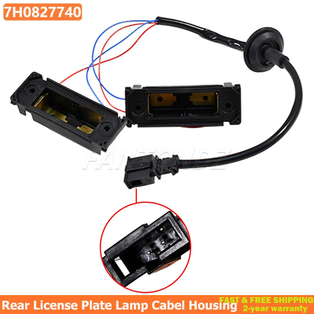 2 Feux De Plaque LED Pour VW Transporter T5/T6, Caddy - Blanc 6500K, étanche IP67 - Remplacement 7H0827740