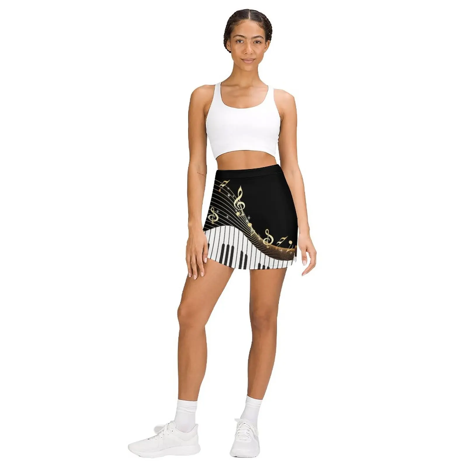 Ivory Keys Piano Music Light Proof Trouser Skirt luxury designer clothing women skorts for women Woman clothing