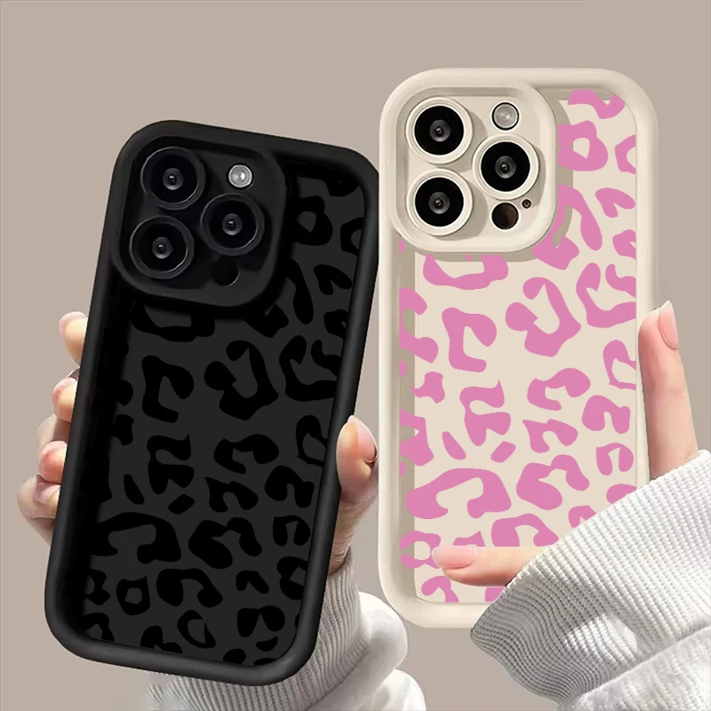 Pink Leopard Print Phone Case - Stylish & Protective Cover