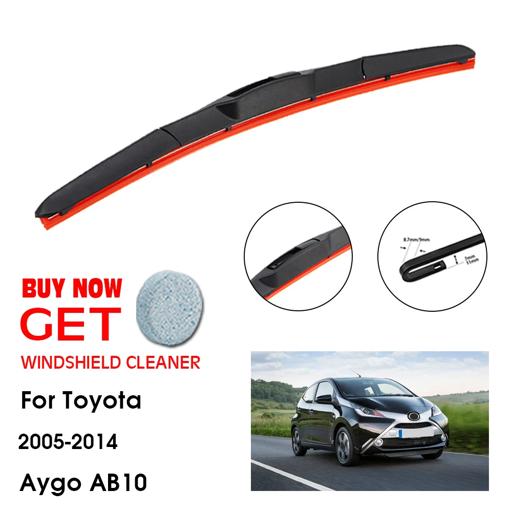 

Car Wiper For Toyota Aygo AB10 26"Single 2005-2014 Front Window Washer Windscreen Windshield Silica Gel Wiper Blade Accessories