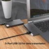 Tebe Dual USB-C Hub 6 IN 2 Type-c to 4K HDMI-Adapter Thunderbol USB C Multi USB 3.0 Fast PD Charging Splitter for Macbook Lenovo 5