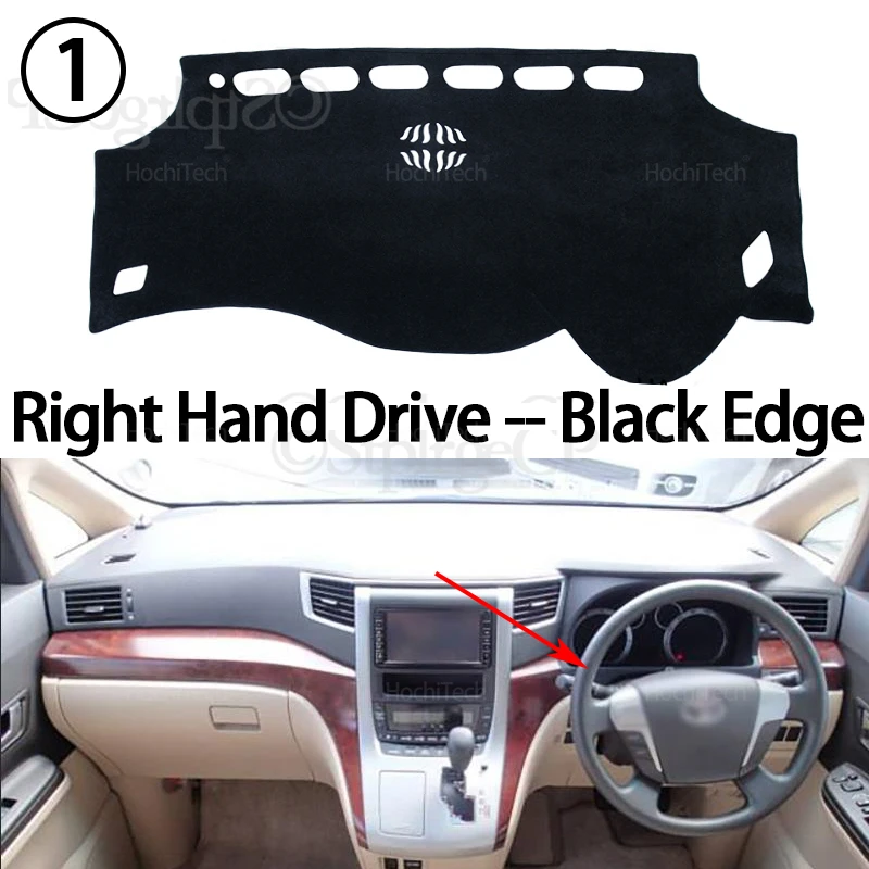 Für Toyota Alphard Vellfire 20 AH20 2008-2014 Hohe Qualität Dashboard Matte Dashmat Abdeckung Pad Sonnenschirm Teppich Zubehör – Detail 9