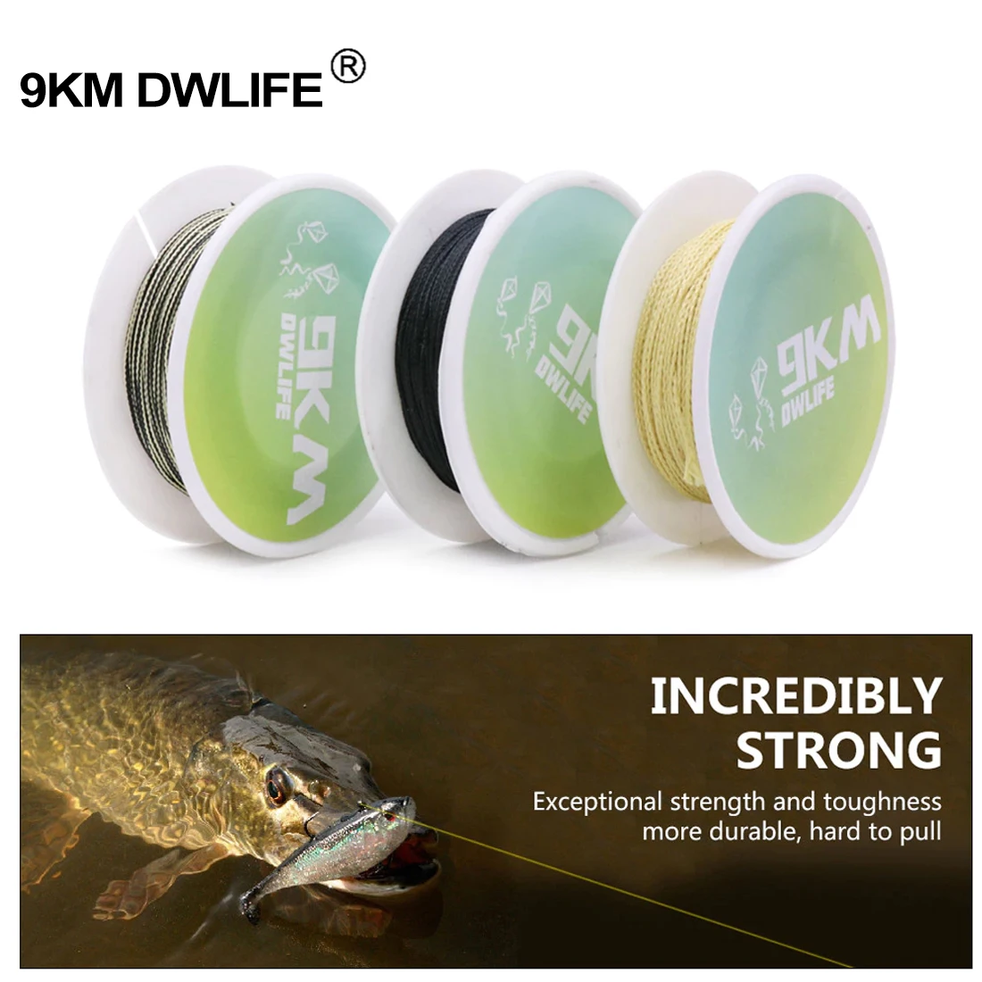 40lbs~200lbs Braided Kevlar Line High Strength Abrasion Resistance Fishing Assist Cord 30m Kevlar Fishing Line Thread Roll 5