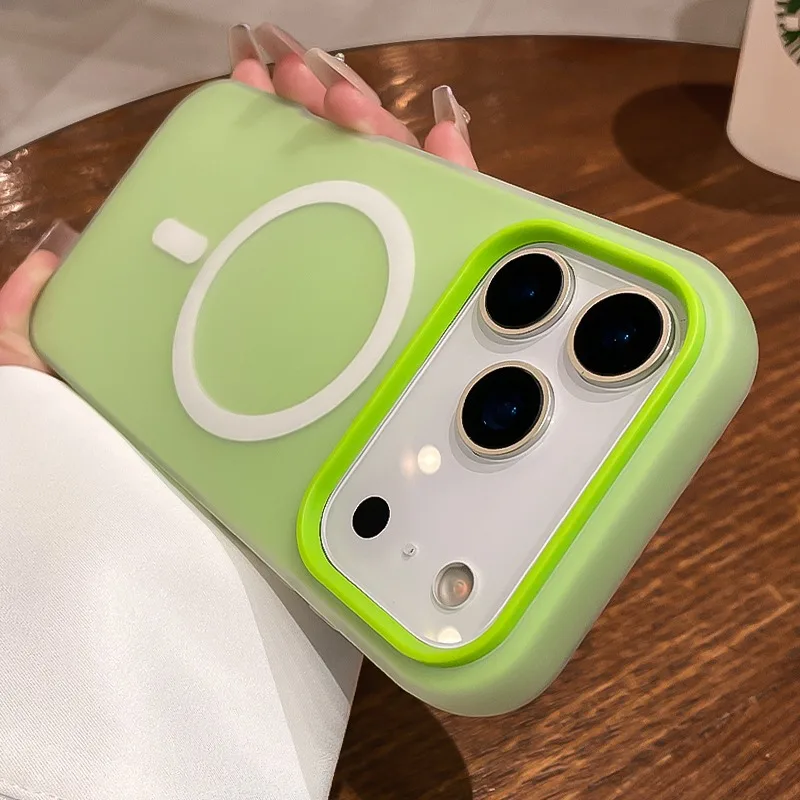 Jelly Candy Color Liquid Silicone Magsafe Phone Case - Cute and Durable Cover