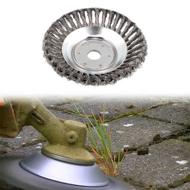 Teljesítményű Szerszám 6/8 Hüvelykes Acélhuzalos Fű Trimmer Fej Fűnyíró Sodrott Huzalkerék Gyomnövény Kefe Vágóvágó Kerti Gyep Kellékek - Image 4