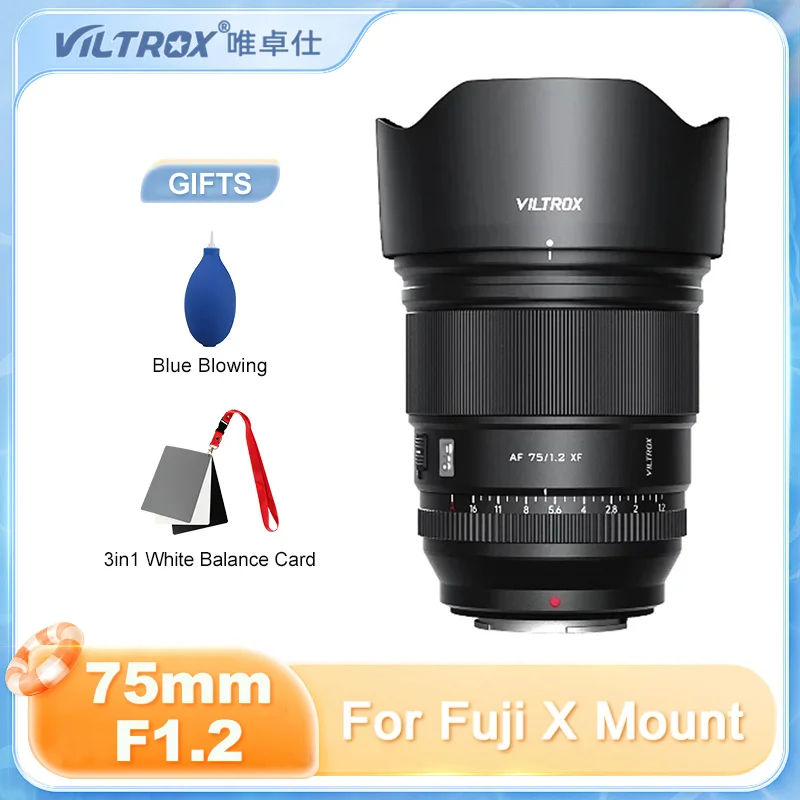 

VILTROX FujiX объектив V-log с автофокусом 75 мм F1.2 Pro с большой диафрагмой, портрет, фотография для Fujifilm XF, фотография с креплением, фотография, фотография 10