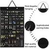 Organisateur de support de boucle d'oreille suspendu, panneau d'affichage de broche avec 150 emplacements pour 300 paires de boucles d'oreilles/épingles, organisateurs de goujons/badges