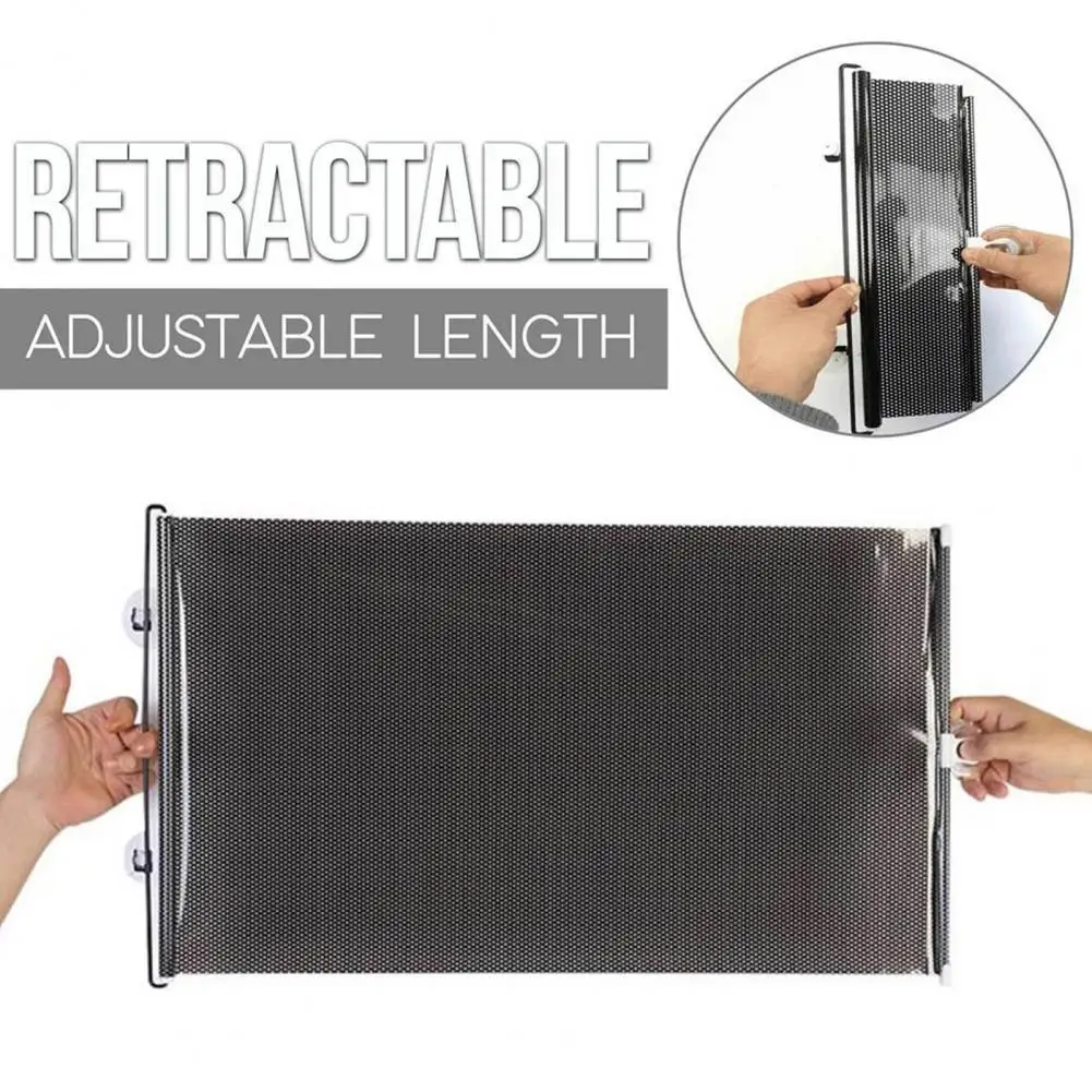 

Car Sun Visor Practical Car Auto Curtain Side Window Sunshade Wear-resistant Adjustable Length Car Sunscreen