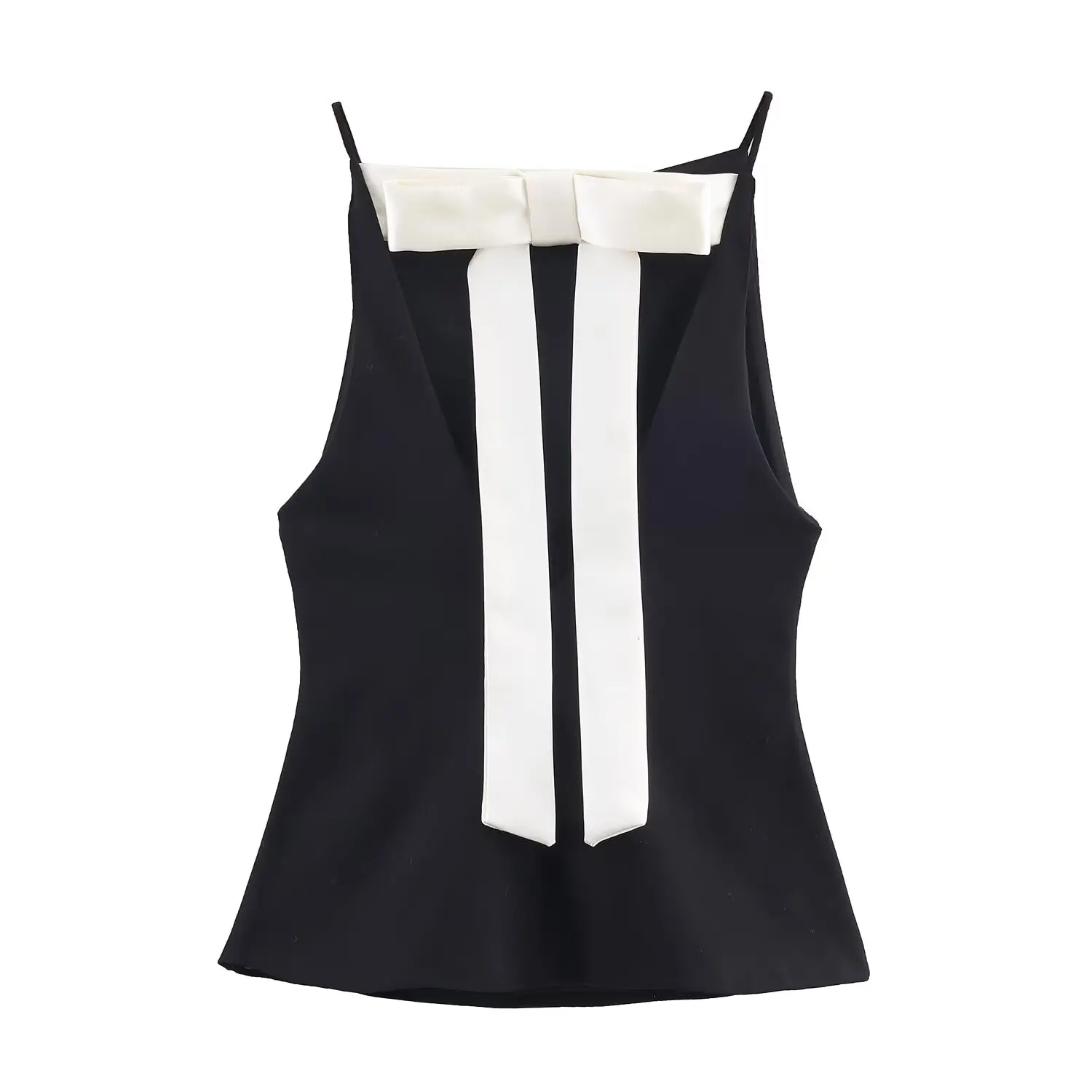 Women Sexy Backless Bow Lace-Up Top Female Sleeveless Chic Top With Straps Summer Camisole Top Lady Party Women's Evening Top