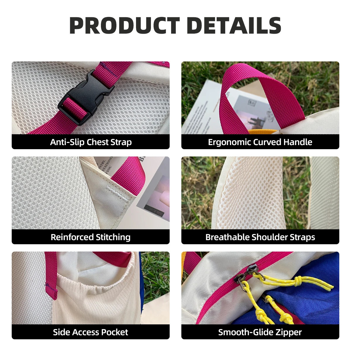 New Style Backpack for Men and Women, Junior High School Students, High School Students, College Students, School Bags, Sports Commuting, Lightweight, Large-Capacity Travel Backpack