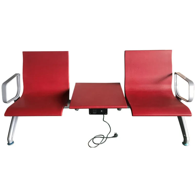 Aluminum Alloy PU Airport Bus High-speed Rail Station Waiting Chair, Public Rest , Hospital Clinic