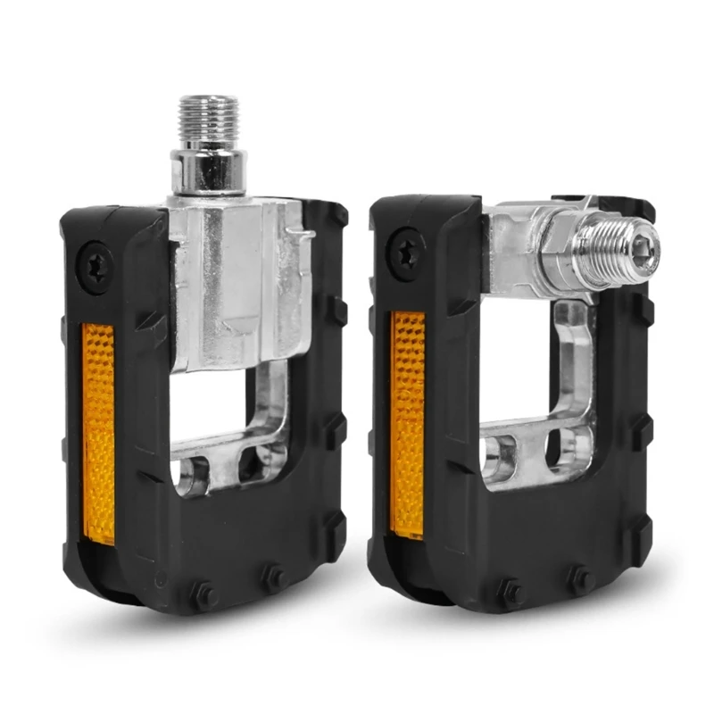 

Folding Bike Pedals with Reflective Strips Aluminum Alloy Bicycles Pedals Drop Shipping