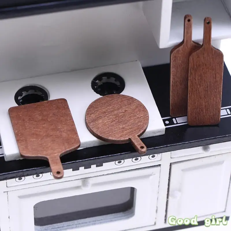 

5 шт. 1:12 миниатюрная разделочная доска для кукольного домика, модель кухонной мебели, аксессуары для украшения кукольного домика, детские игрушки