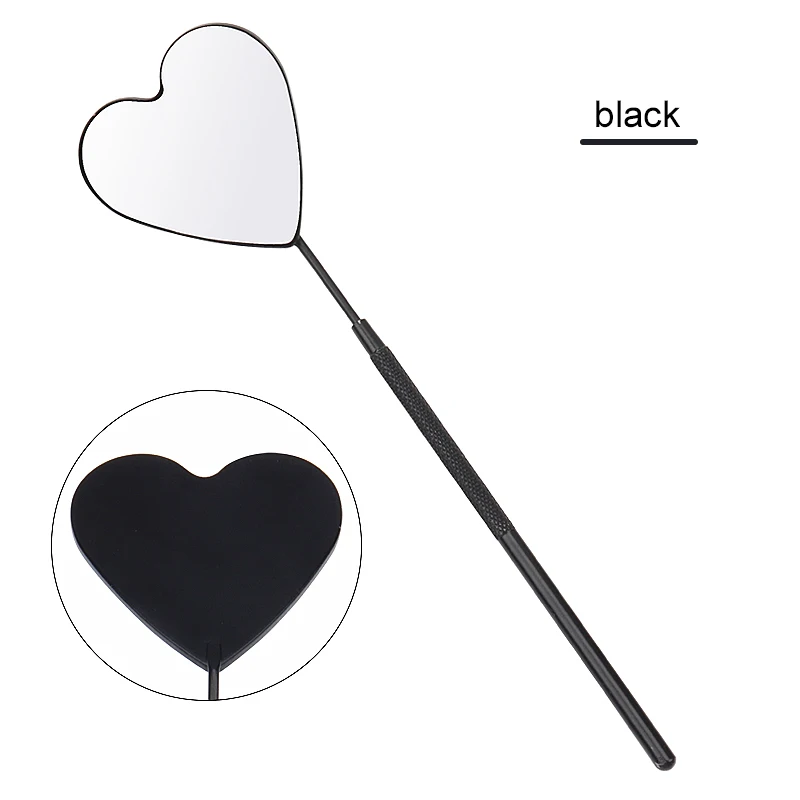 Moon-Shaped Stainless Steel Eyelash Extension Mirror - Detachable Beauty Tool