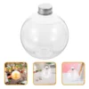 10 Pcs Transparent Spherical Bottle Water Bottles Bulb Drink Coffee Multi-function Juice The Pet Plastic Christmas Containers 6