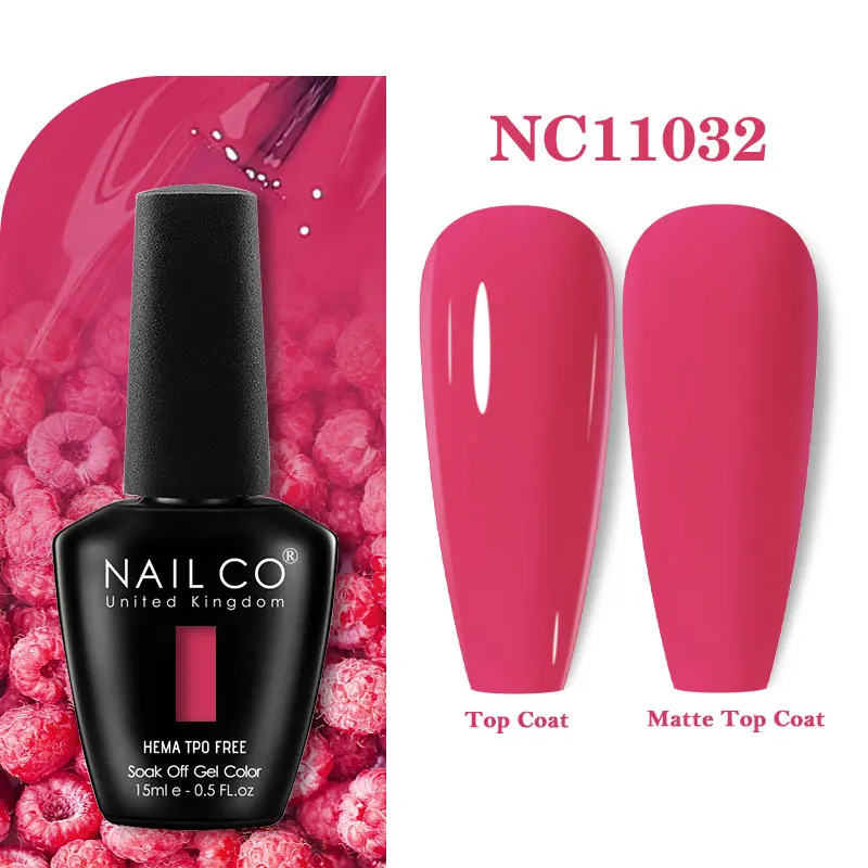 Premium Gel Nail Polish 15ml - HEMA Free Base & No Wipe Top Coat for Long-Lasting Manicure