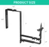Adjustable Heavy Duty Iron Planter Pot Holder Metal Bracket Wall Mount for Railings Balcony Window Patio Garden Flower Box Hook 5