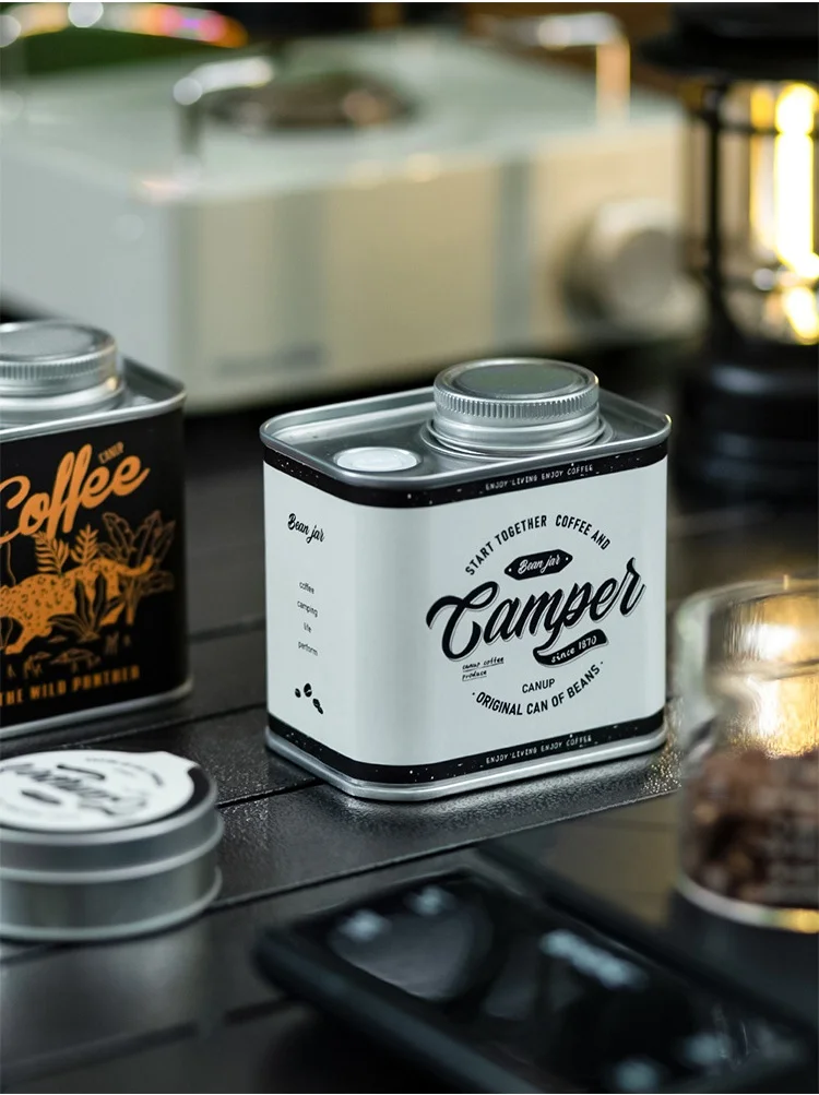 Coffee Bean Sealed Can Outdoor Camping Tin Box Food Grade Packaging Storage Fresh Breathing