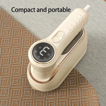 Handheld Electric Ironing Machine 1200W Portable Iron Fast Heating LCD Display Wrinkle Remover for Clothes X7XA 1
