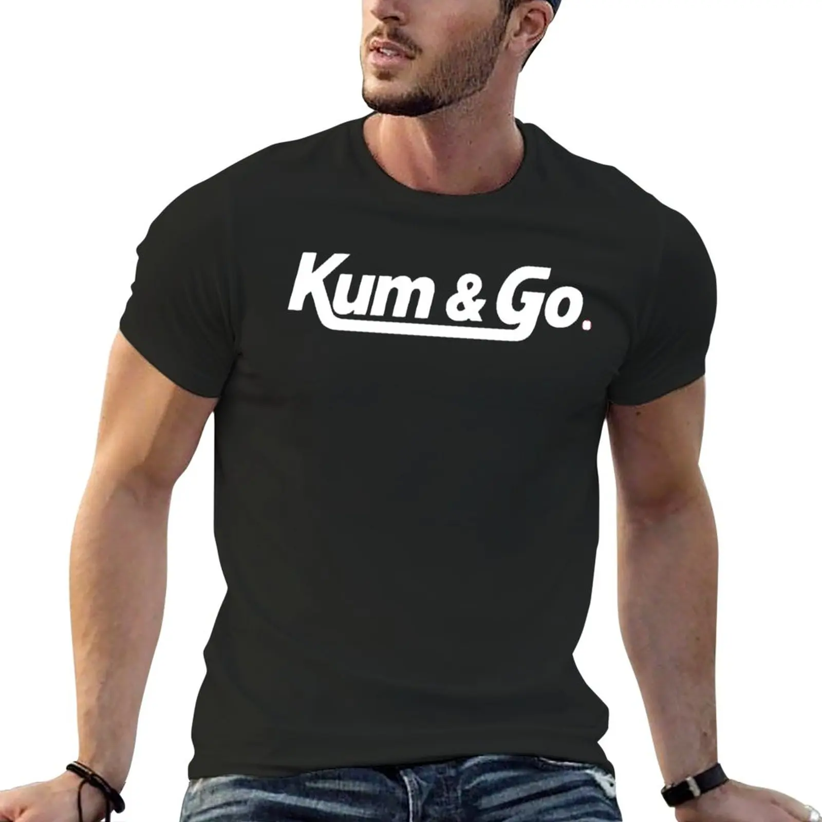 

Kum go logo T-Shirt Short sleeve vintage clothes quick drying t-shirt plain white t shirts men