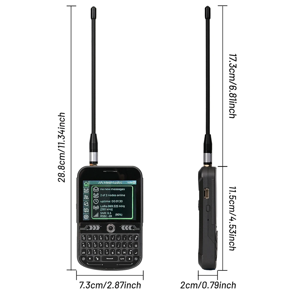 AA84 로라완 메쉬스타틱 포켓 트래커 노드 T-Deck Plus ESP32-S3 GPS 로라 메쉬 라디오 장거리 무선 통신용