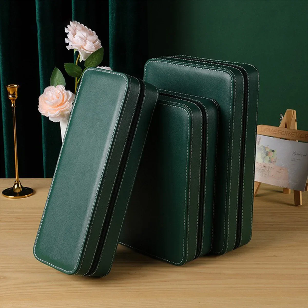 6/10/12 Solts Watches Storage Box Traveling Portable Zipper Watch Case Bracelets Display Box for Dustproof Protection Watch Bag watch storage box watchband storage bag watch storage bag watch storage pouch watch protector
