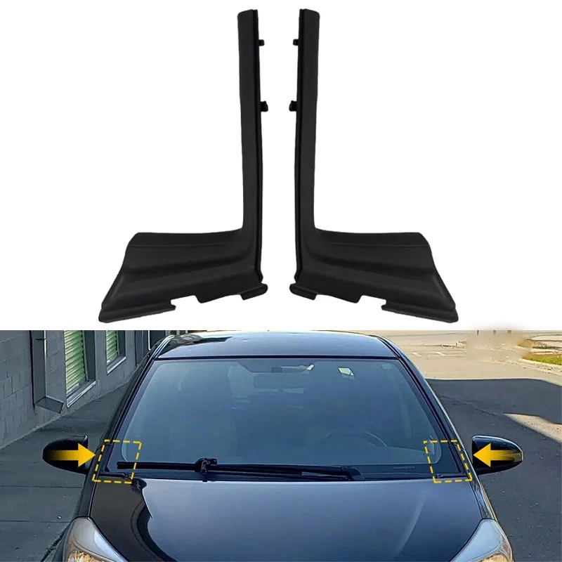 Car Front Windshield Wiper Side Cowl Extension Trim Cover 53867-52090 For Toyota Yaris / Vitz (XP130) 2012 2013 2014 53866-52090