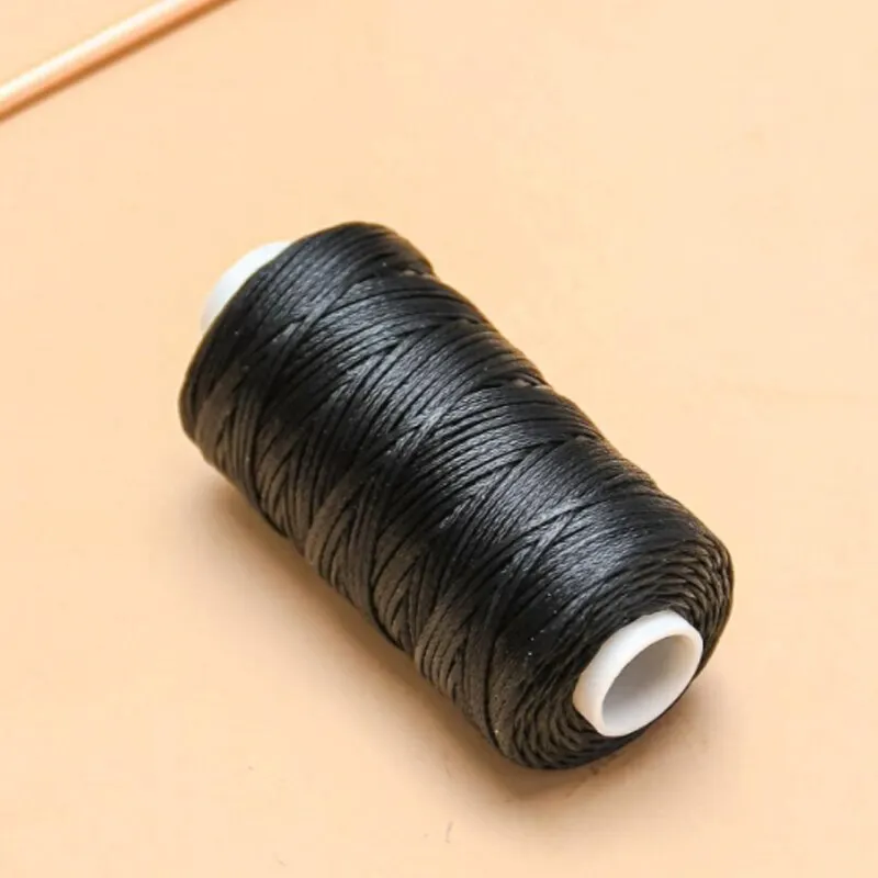 Leather Sewing String 150D Leather Polyester Flat Wax 0.8mm Diameter 50 Meters