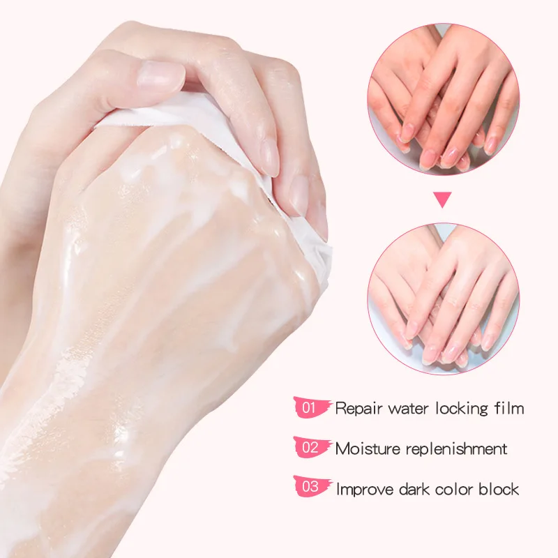 SADOER Cute Cat's Paw Hand Mask Whitening Moisturizing Anit-aging Anti Wrinkles Exfoliating Hand Gloves Hands Exfoliator