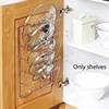 1Pcs Kitchen Accessories Stainless Steel Pot Lid Shelf Kitchen Organizer Pan Cover Lid Rack Stand Holder Dish Rack 1