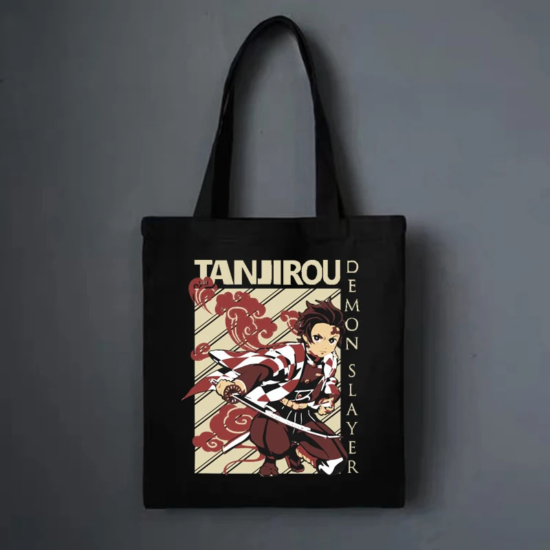 Women bags Demon Slayer Anime Bag Shoulder bag 2021 y2k Canvas Shopper Bag Designer Large women's bag punk Punk Goth School Bag 