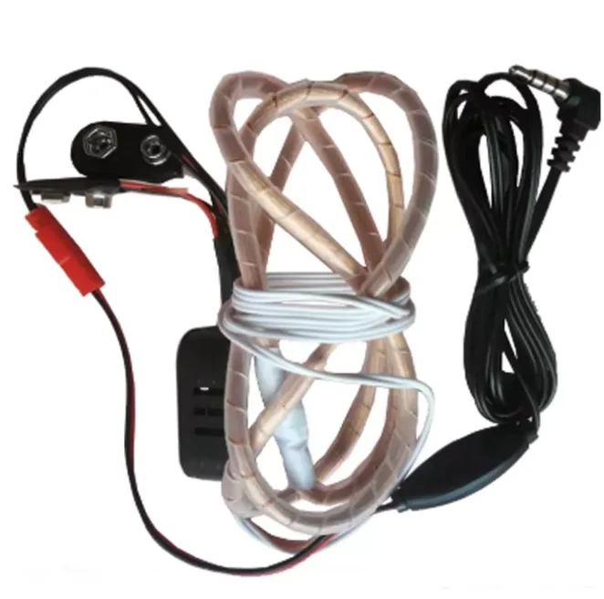 Copper Coil Audio Sender Voice Inductive Transmitter Induction Earphone Loop for Nano Magnet Earpiece Hearing Aids 3.5"/type-c