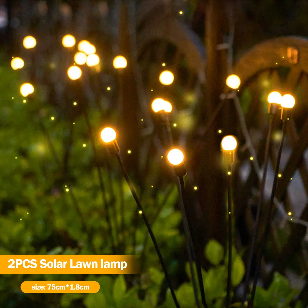 2/4PCS Solar LED Licht Outdoor Garten Dekoration Landschaft Lichter Feuerwerk Glühwürmchen Garten Lichter Rasen Garten Decor Solar licht|Solarlampen| - AliExpress