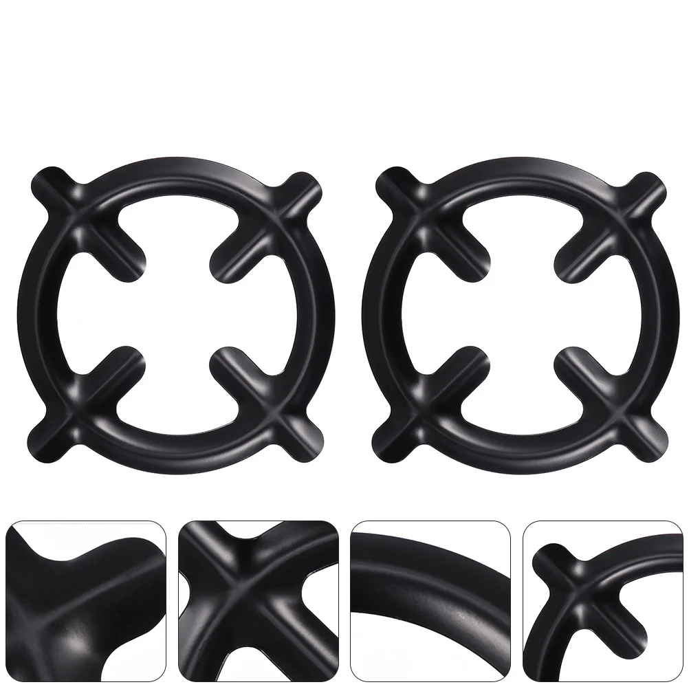 

2 Pcs Coffee Pot Gas Mocha Racks Wok Convenient Holders Kettle Supports