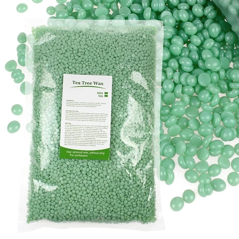 1000g Hard Wax Beans Solid Hair Remover No Strip Depilatory Hot Film Wax Bead Hair Removal for Full Body Bikini Face Leg Eyebrow 3