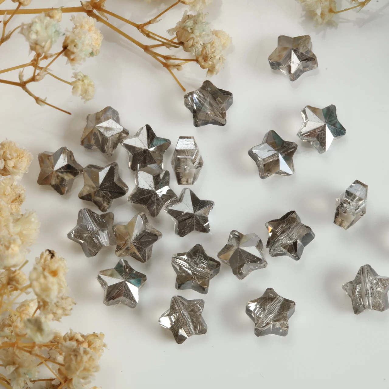 Sparkling Star Glass Beads