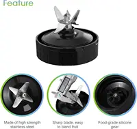 Pièces de rechange pour l'assemblage de la lame à 7 ailettes du siège de couteau du blender Nurti Ninja iQ BL480 BL401 BL642 BL801 NN102 6