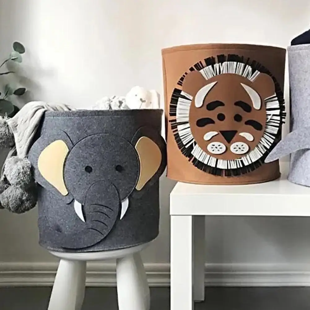 

Kwaii хлопковая корзина для хранения животных, детские игрушки, органайзер для одежды и обуви, складная коробка для хранения мелочей, шкаф, домашний контейнер, коробка