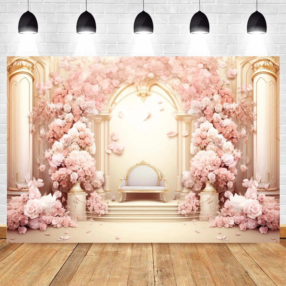 Wedding Backdrop Floral Flowers Party Photography Background