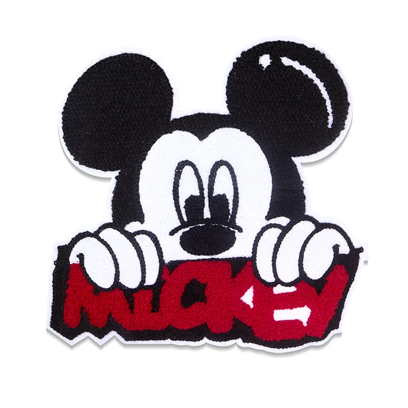 Chenille Mickey Mouse Patch Mickey Iron on Patch,mickey Heads 