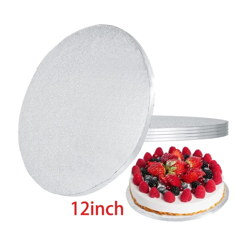

Round Cardboard Cake Board, Cake Base, Reusable Cake Sauces for Transport Cakes and Cakes, 30cm, 12 inch, 5Pack